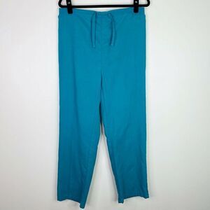 Natural Uniforms Solid Blue Turquoise Scrub Pants Size Small S